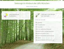 Tablet Screenshot of klinikseelsorge-lmu.de